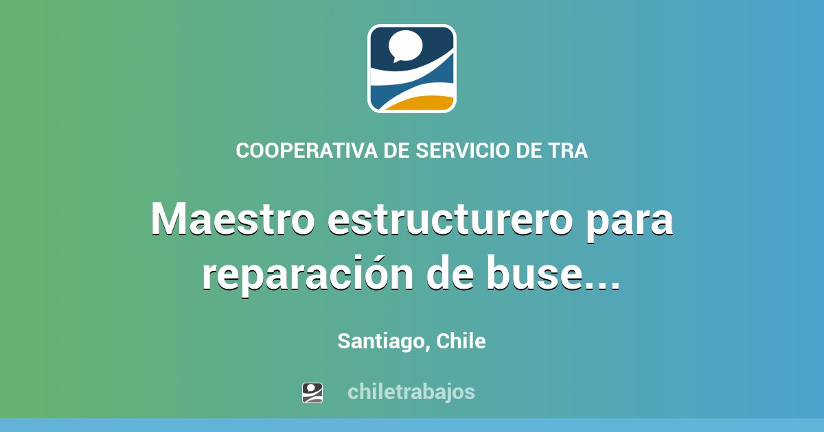 Maestro Estructurero Para Reparaci N De Buses Y Camiones Chocados